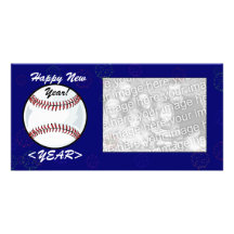 Photo Card - New Year Baseball
