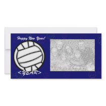 Photo Card - New Year Volleyball photo cards
