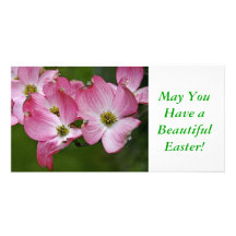 Photo Card:  Pink Dogwood Easter