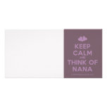 [Two hearts] keep calm and think of nana  Photo Cards