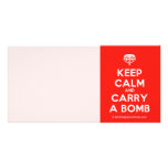 [Crown upside down] keep calm and carry a bomb  Photo Cards