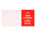 [UK Flag] keep strong and fight back  Photo Cards