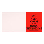 [Electric guitar] keep calm %26 rock on%21%21%21  Photo Cards