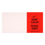 [Electric guitar] keep calm rock on!!!  Photo Cards