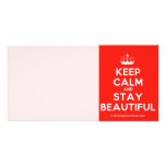 [Knitting crown] keep calm and stay beautiful  Photo Cards