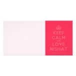 [Crown] keep calm and love nishat  Photo Cards