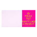 [Dancing crown] freak out and party like u mean it  Photo Cards
