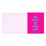 [Crown] shut up and piss off  Photo Cards