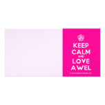 [Cupcake] keep calm and love awel  Photo Cards