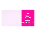 [Two hearts] keep calm and love harry styles  Photo Cards
