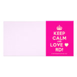 [Crown] keep calm and love ♥ rd!  Photo Cards