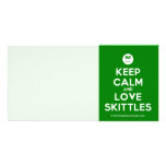 [Smile] keep calm and love skittles  Photo Cards