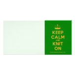 [Knitting crown] keep calm and knit on  Photo Cards