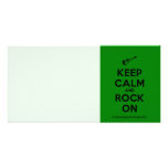 [Electric guitar] keep calm and rock on  Photo Cards