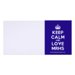 [Crown] keep calm and love mrhs  Photo Cards