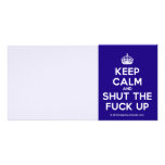 [Crown] keep calm and shut the fuck up  Photo Cards