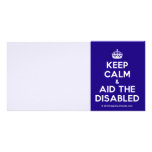 [Crown] keep calm & aid the disabled  Photo Cards