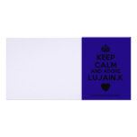 [Crown] keep calm and adore lujain.k [Love heart]  Photo Cards