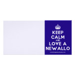 [Crown] keep calm and love a newallo  Photo Cards