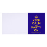[Crown] keep calm and party on  Photo Cards