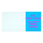 [No Crown] keep calm and live in a pinne- apple  Photo Cards