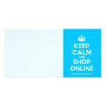[Crown] keep calm and shop online  Photo Cards