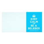 [Crown] keep calm and be a belieber  Photo Cards