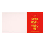 [Electric guitar] keep calm it's only me  Photo Cards