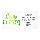 PHOTO CARDS - Kiss Me, I'm IRISH
