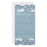 Photo cards template - customizable blue orchid
