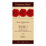 Photo cards template - customizable red roses