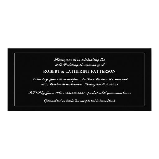 Photo Celebration 50th Wedding Anniversary Custom Announcements