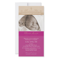 PHOTO CHRISTENING INVITATIONS :: elegant 5 photo cards by edgeplus PHOTO CHRISTENING INVITATIONS :: elegant 5 photo cards