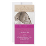PHOTO CHRISTENING INVITATIONS :: elegant 5 Customized Photo Card
