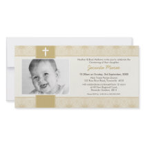 PHOTO CHRISTENING INVITATIONS :: pretty 3L Picture Card