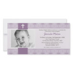 PHOTO CHRISTENING INVITATIONS :: pretty 5L Custom Photo Card