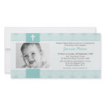 PHOTO CHRISTENING INVITATIONS :: pretty 6L Personalized Photo Card