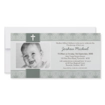 PHOTO CHRISTENING INVITATIONS :: pretty 7L Customized Photo Card