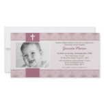 PHOTO CHRISTENING INVITATIONS :: pretty 9L Photo Card