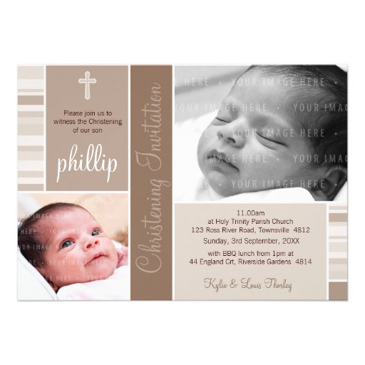 PHOTO CHRISTENING INVITES :: essence 3L