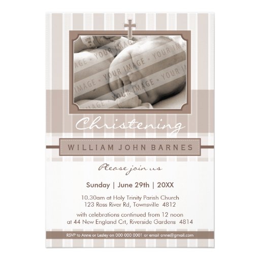 PHOTO CHRISTENING INVITES :: stylishly 1P