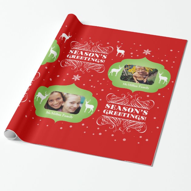 Photo Christmas Gift Wrappers Wrapping Paper-0