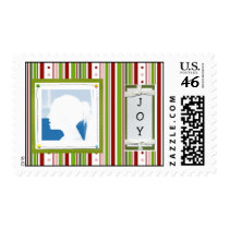 PHOTO CHRISTMAS POSTAGE STAMP TEMPLATE