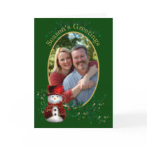 Photo Christmas Snowman Greeting cards