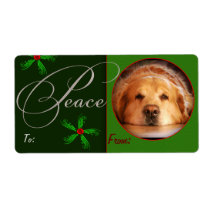 Photo Christmas Tag Labels labels