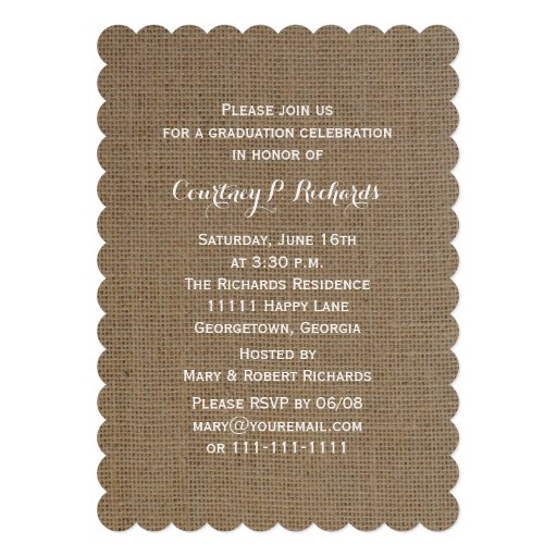 Photo Class of Graduation Announcement
