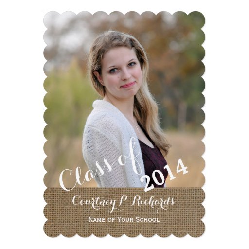 Photo Class of Graduation Announcement