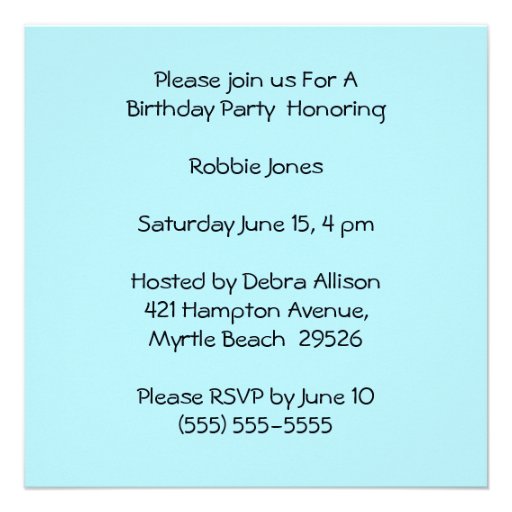 Photo Clown Birthday Card Invite
