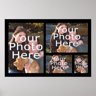 Photo Collage Poster, Four Pictures by cutencomfy