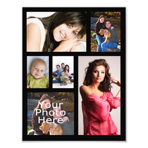 Photo Collage Print, Six Pictures Zazzle